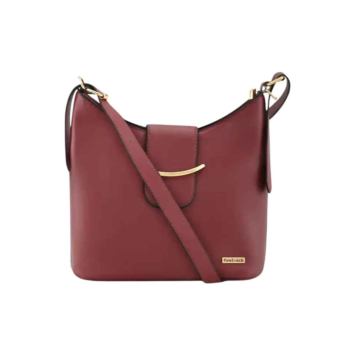 Fastrack Women's Structured Hobo Bag | Maroon
