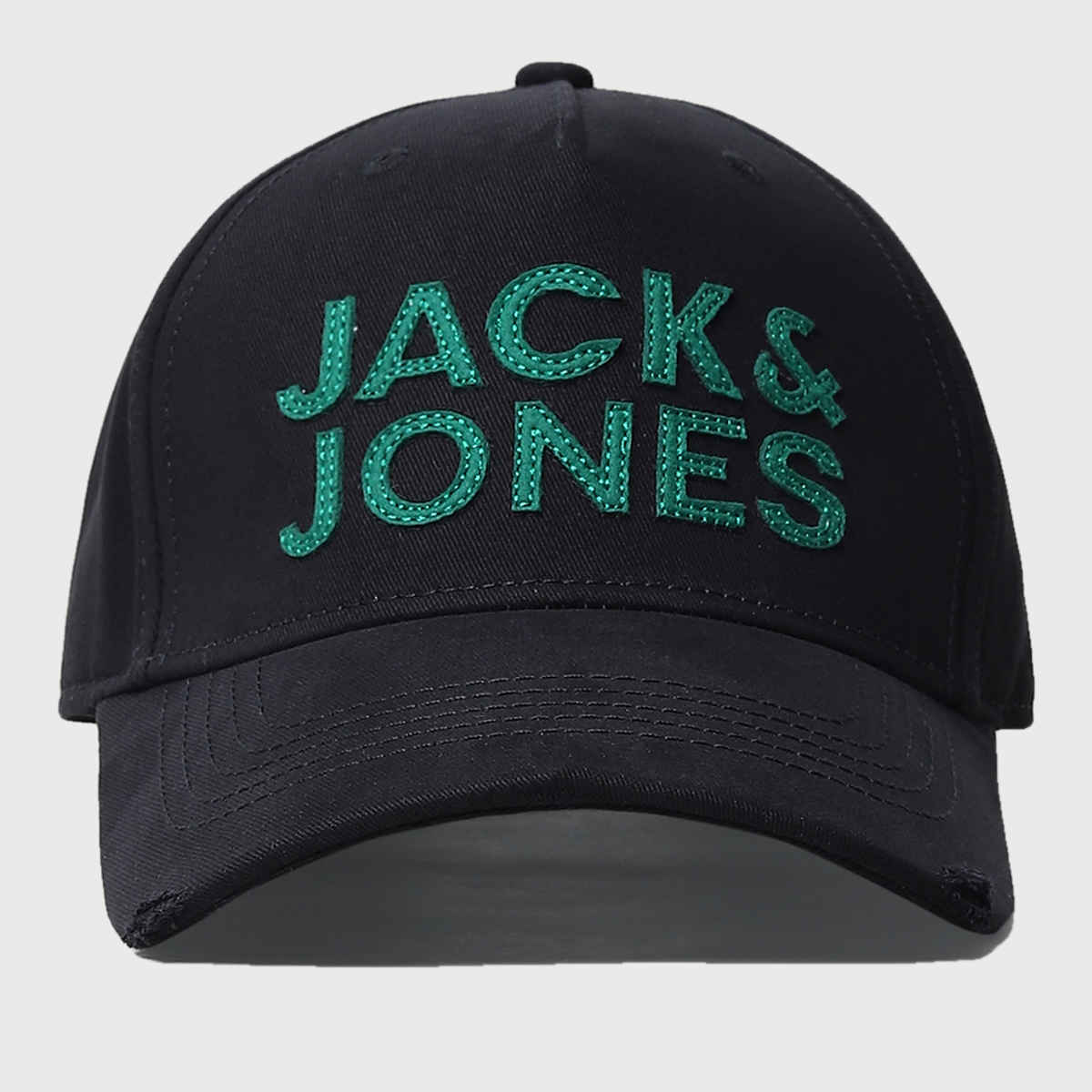 Jack & Jones Men's Cotton Baseball Cap | Black - One Size