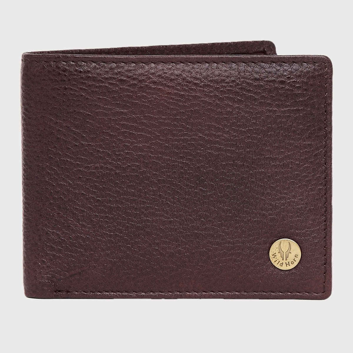 Wildhorn Men's Solid Genuine Leather Wallet and Belt Combo | Maroon - One Size