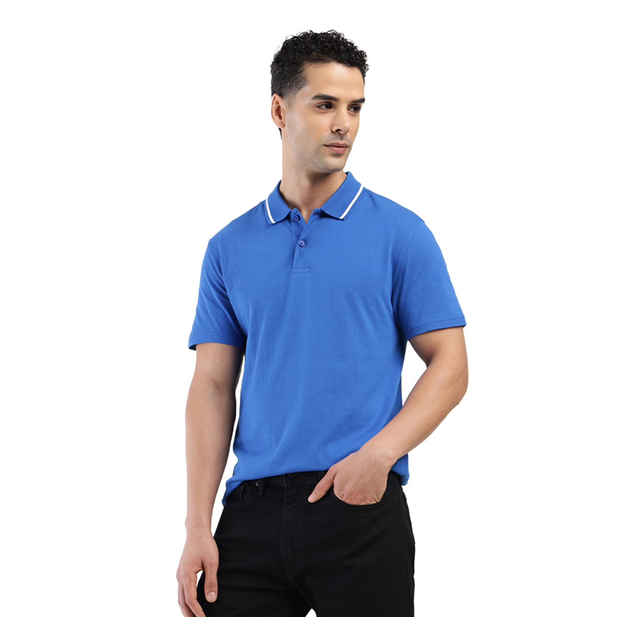 Levi's Men's 100% BCI Cotton Polo T-shirt | Cobalt Blue - M