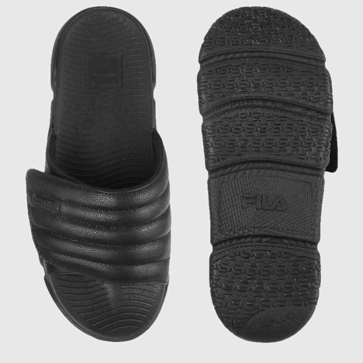 Fila Forida Sliders For Men And Women | Black | (Size- 8)