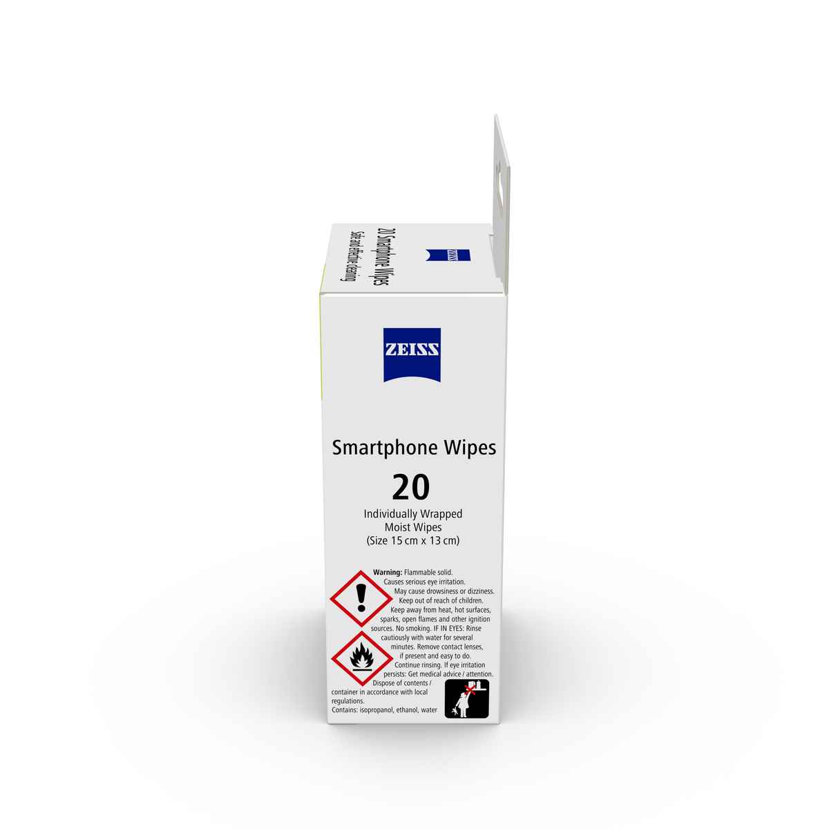 ZEISS Smartphone Wipes Advanced | 70% Alcohol | Mobile and Screen Cleaner