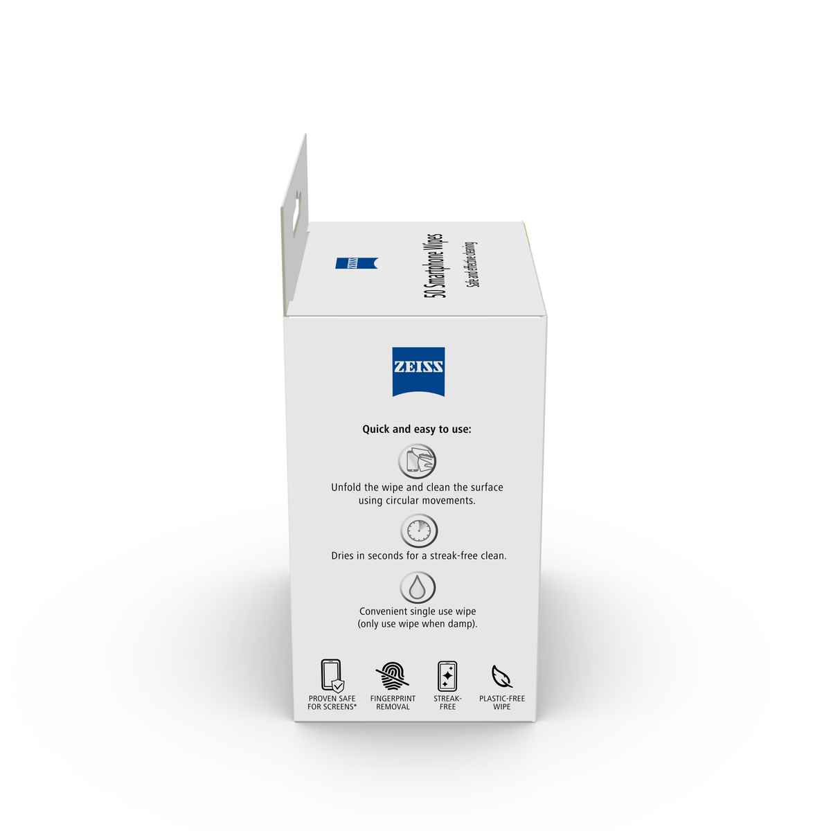 ZEISS Smartphone Wipes Advanced | 70% Alcohol | Mobile and Screen Cleaner