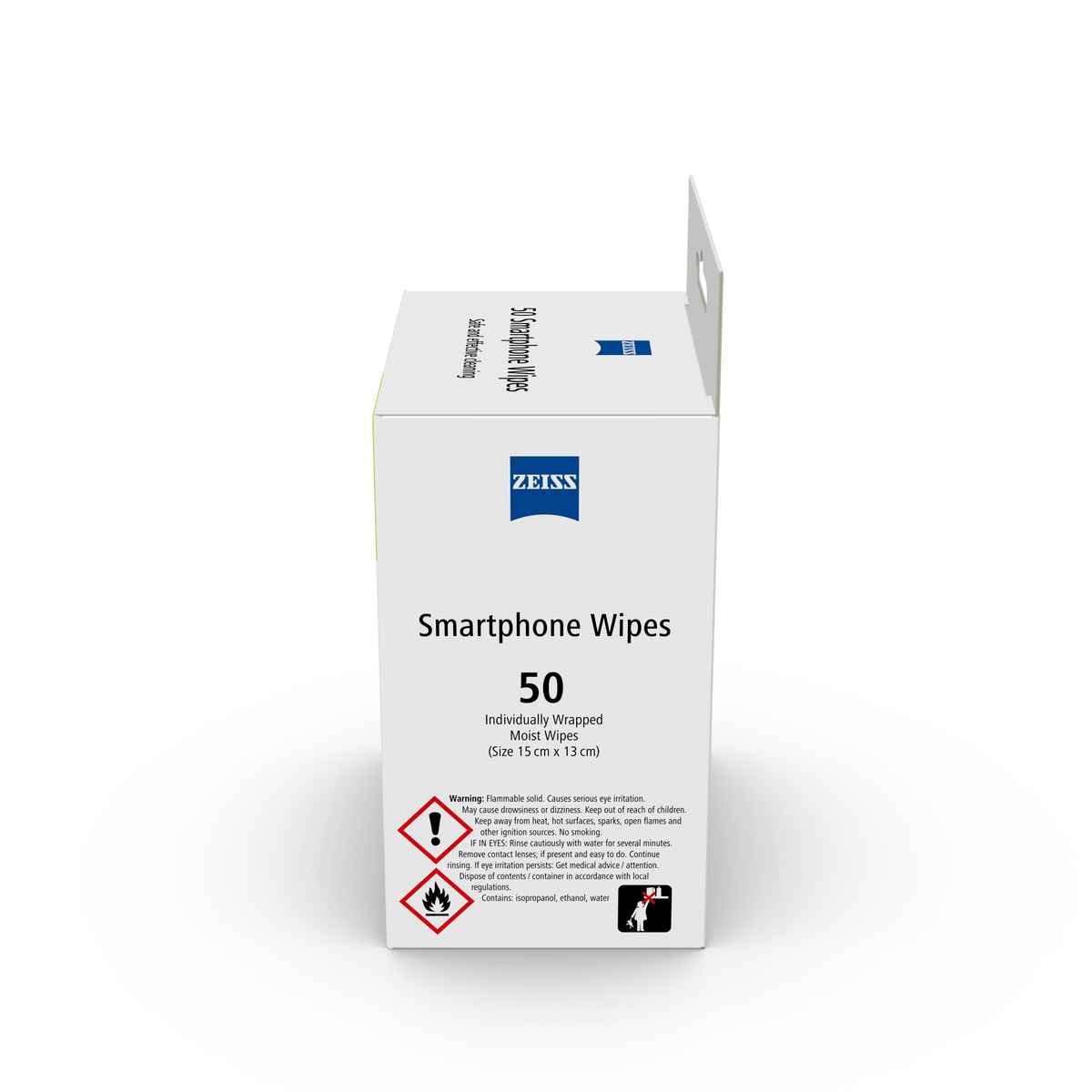 ZEISS Smartphone Wipes Advanced | 70% Alcohol | Mobile and Screen Cleaner