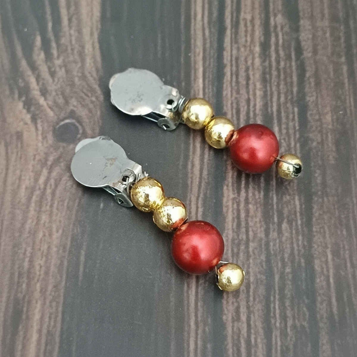 Kids Earring Clip With Moti Work | 4.5 x 0.5 cm