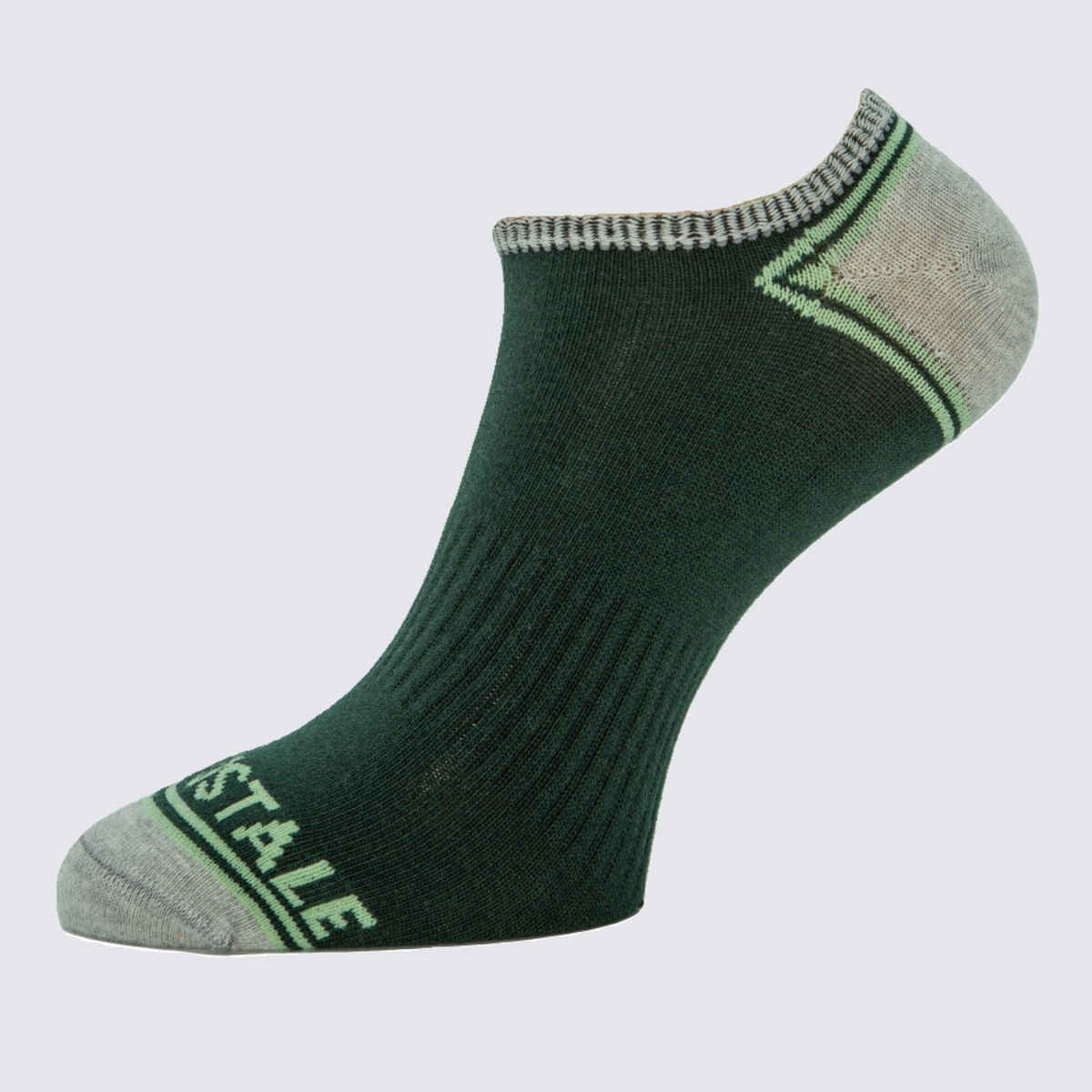 Aeropostale Men's Flat Knit No Show Socks | Idea-1751Tbp | Truenavy, Black and Pine Groove