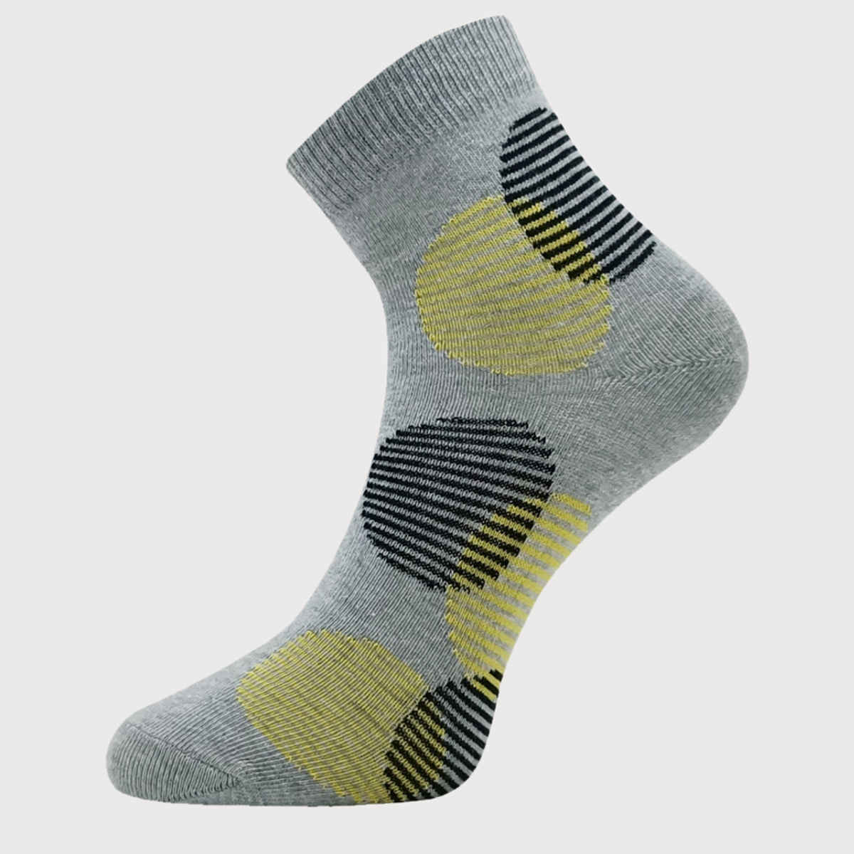 Allen Solly Women's Quarter Crew Polka Pattern Socks - Sky Blue, Grey Melange, Skin