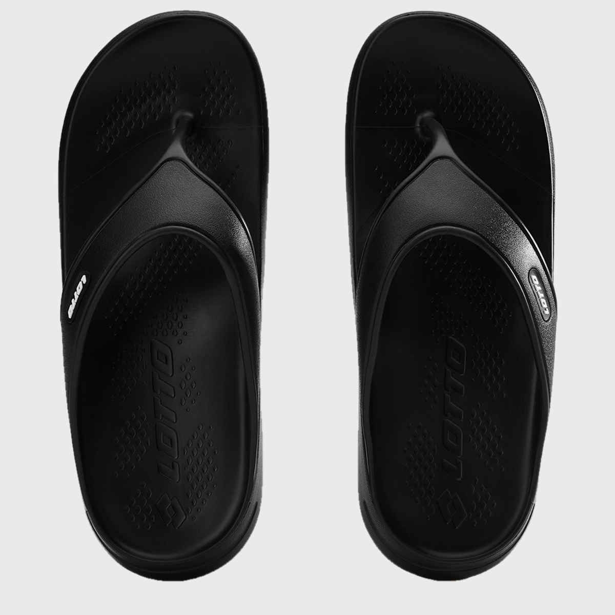 Lotto Men's Flip-Flops Momentum | Black and White - UK 8