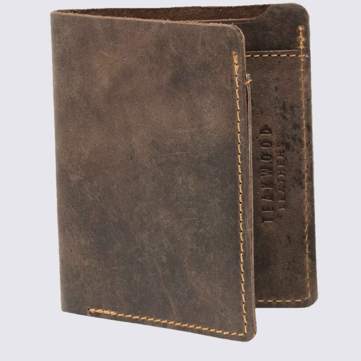 Teakwood Men's Leathers 2 Fold Wallet | Wlt339SaBrownHunter | Brown