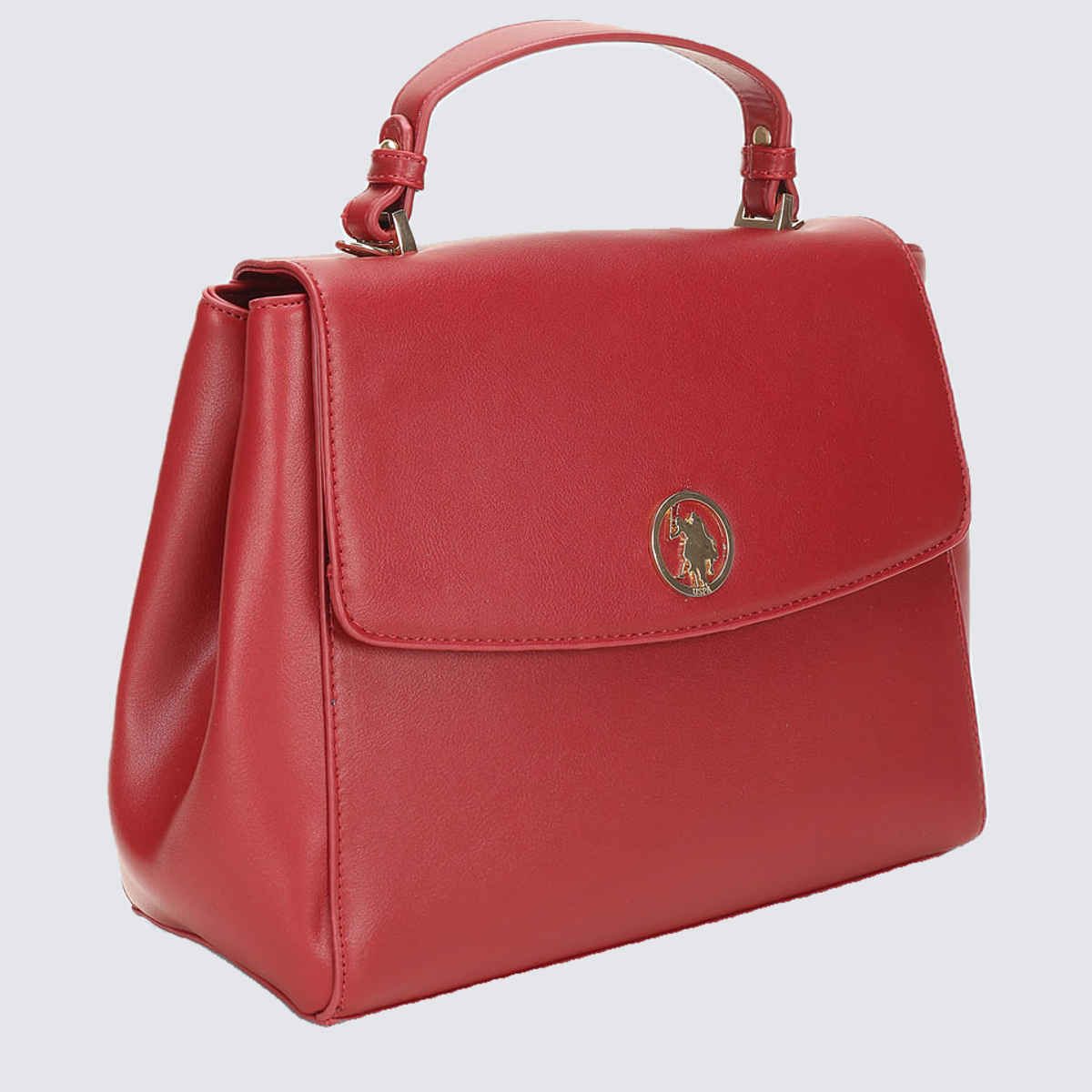 U.S. Polo Assn. Solid Structured Sling Bag | Red