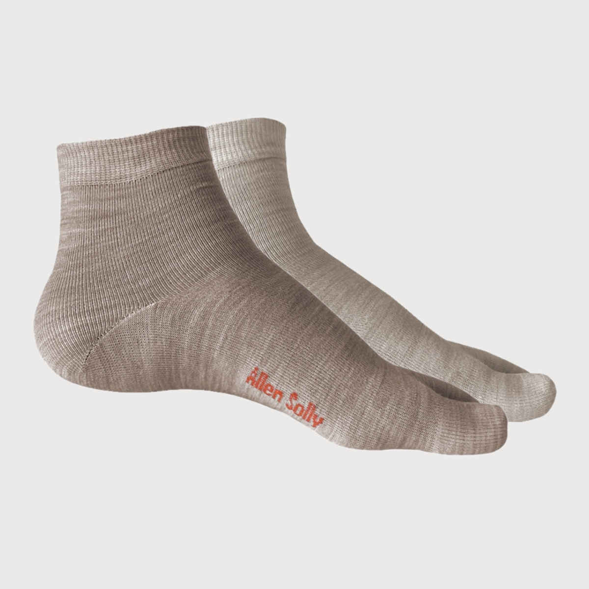 Allen Solly Women's Cotton Woolen Quarter Length Plain Thumb Socks - Fawn, Skin