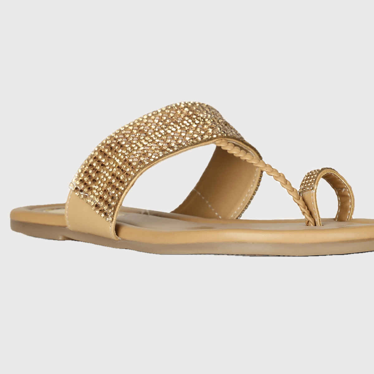 Bata Gold Flip-Flop For Women | UK 8