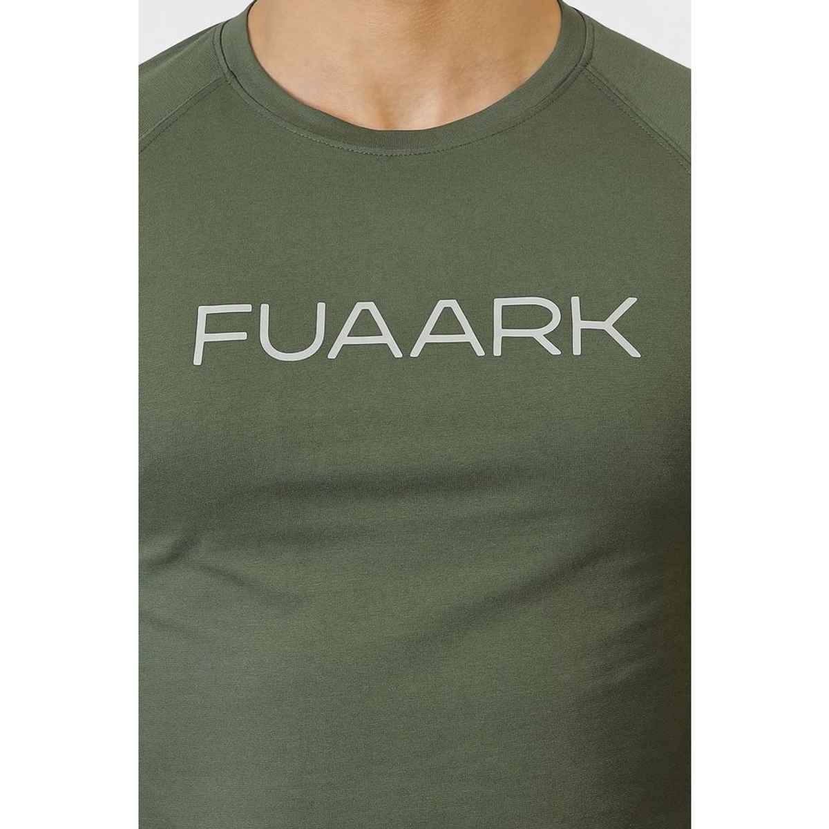 Fuaark Men's Chase Full Sleeve GYM T-shirt | Olive - L