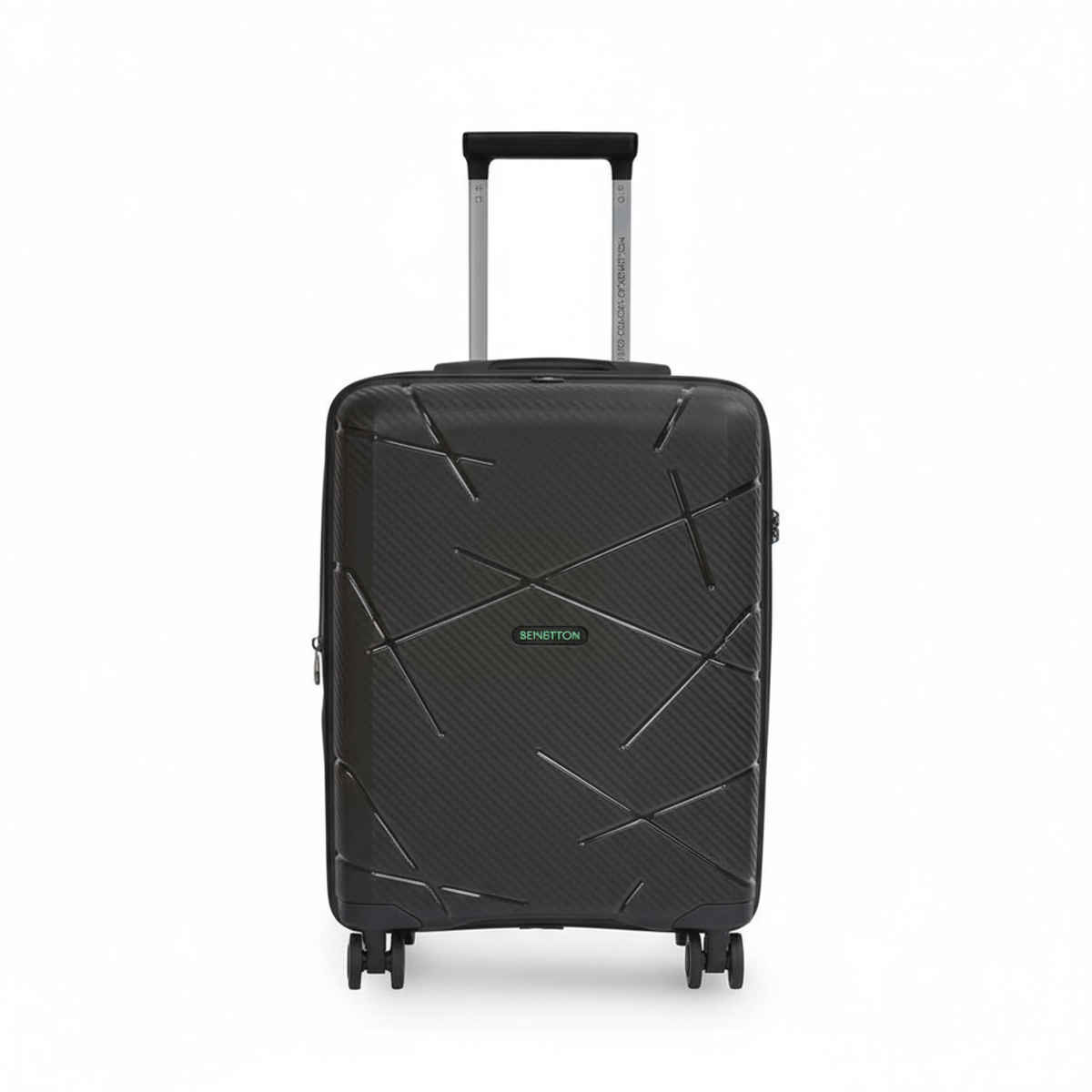 United Colors Of Benetton Unisex PP 80 L Hard Luggage Trolley Bag | Black - 68 cm