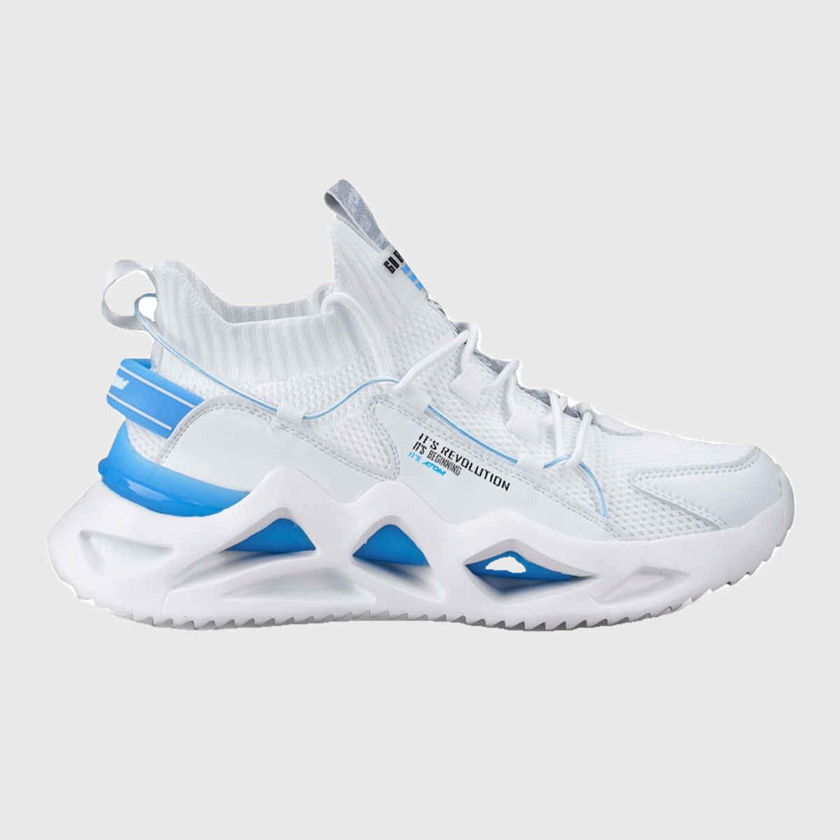 Atom Men's White Casual Sneakers | UK 8