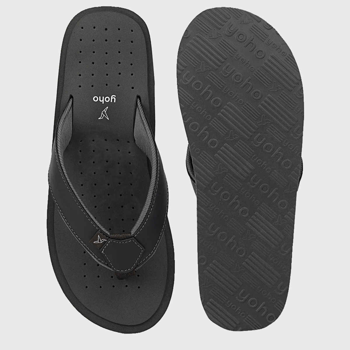 Yoho Men Slippers ArchFlex | Monsoon Grey | UK 9