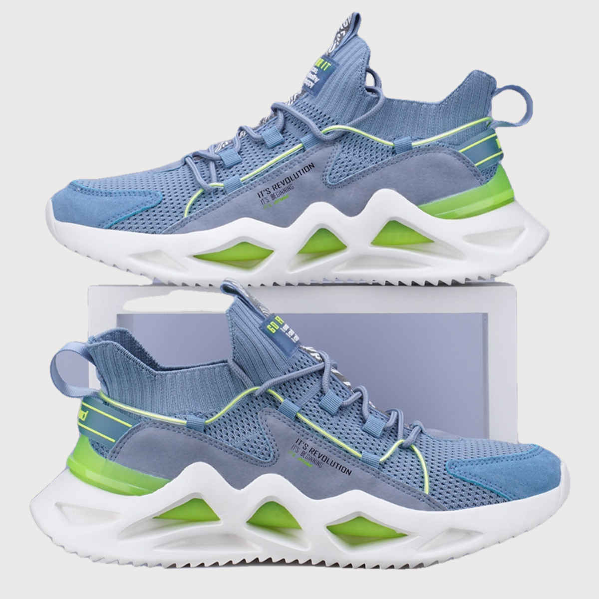 Atom Men's Casual Sneakers - UK 6 | Blue