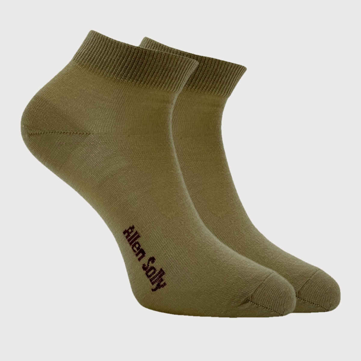 Allen Solly Women's Cotton Woolen Ankle Length Plain Socks - Beige