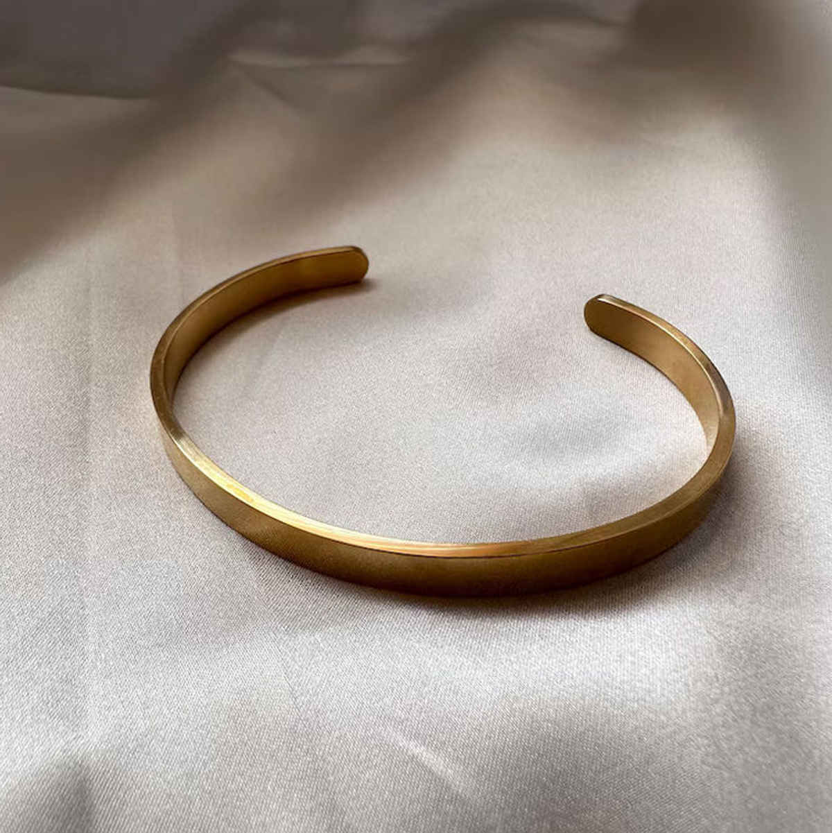 Men's Cuff 8Mm Bracelet Gold
