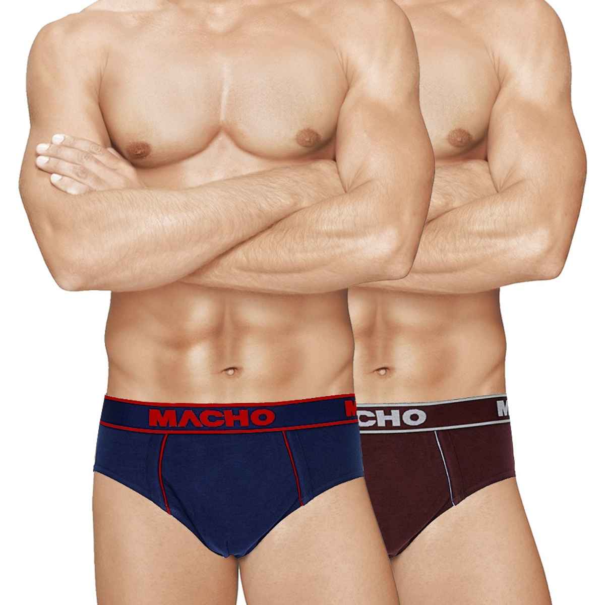 Macho Pack Of 2 Solid Men Brief | Multicolor - 95