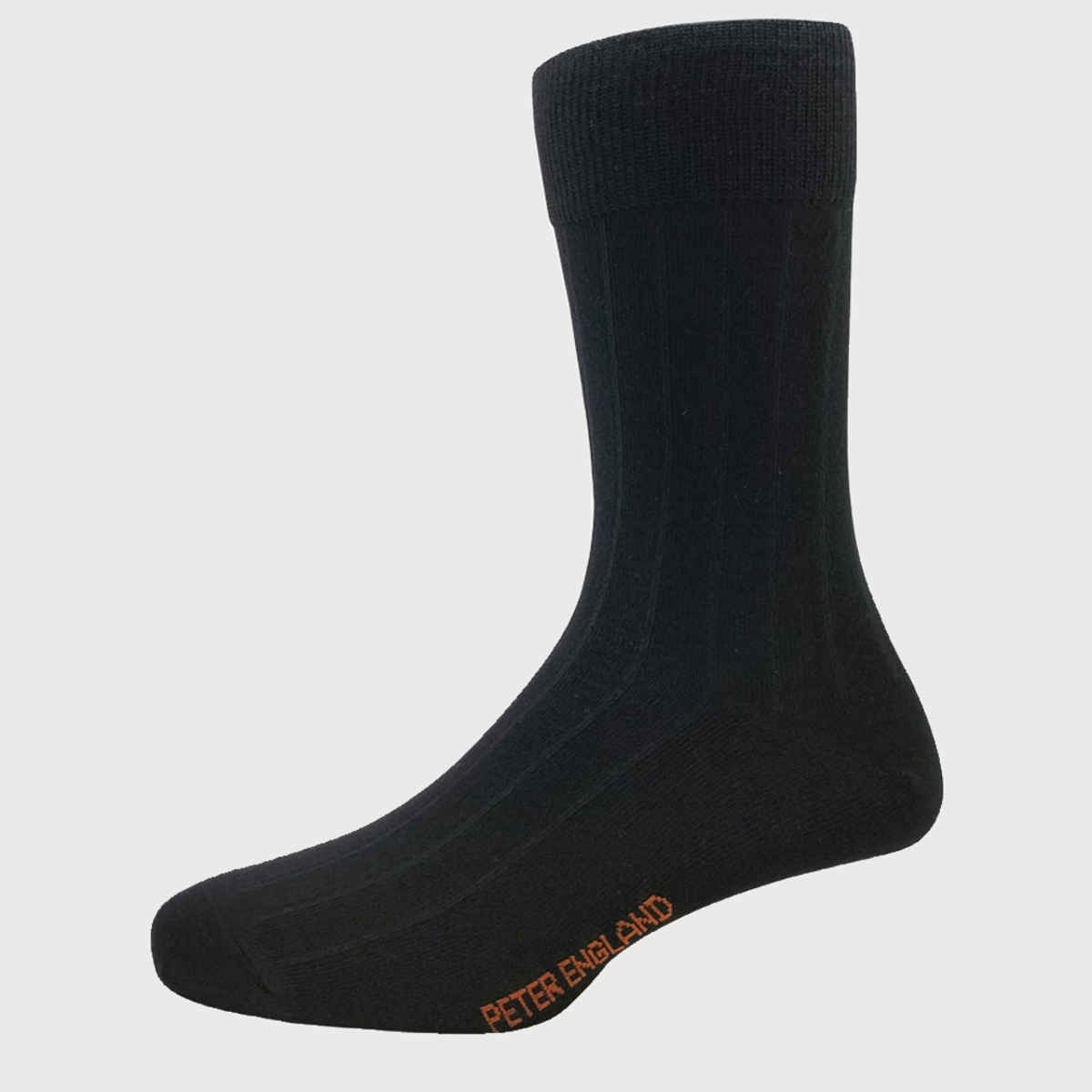 Peter England Men's Solid Wool Socks | Black and Brown - Free Size