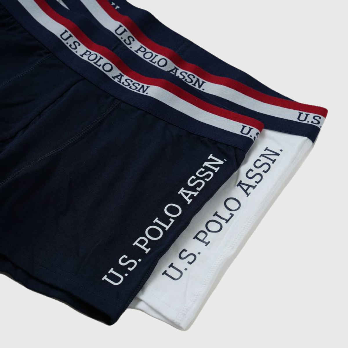 U.S. Polo Assn. | Underwear Pack of 2 | L | Trunks | ET002 | Navy and White
