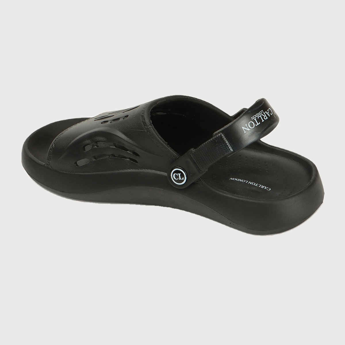 Carlton London Black Comfortable Men Flip Flops | UK 9