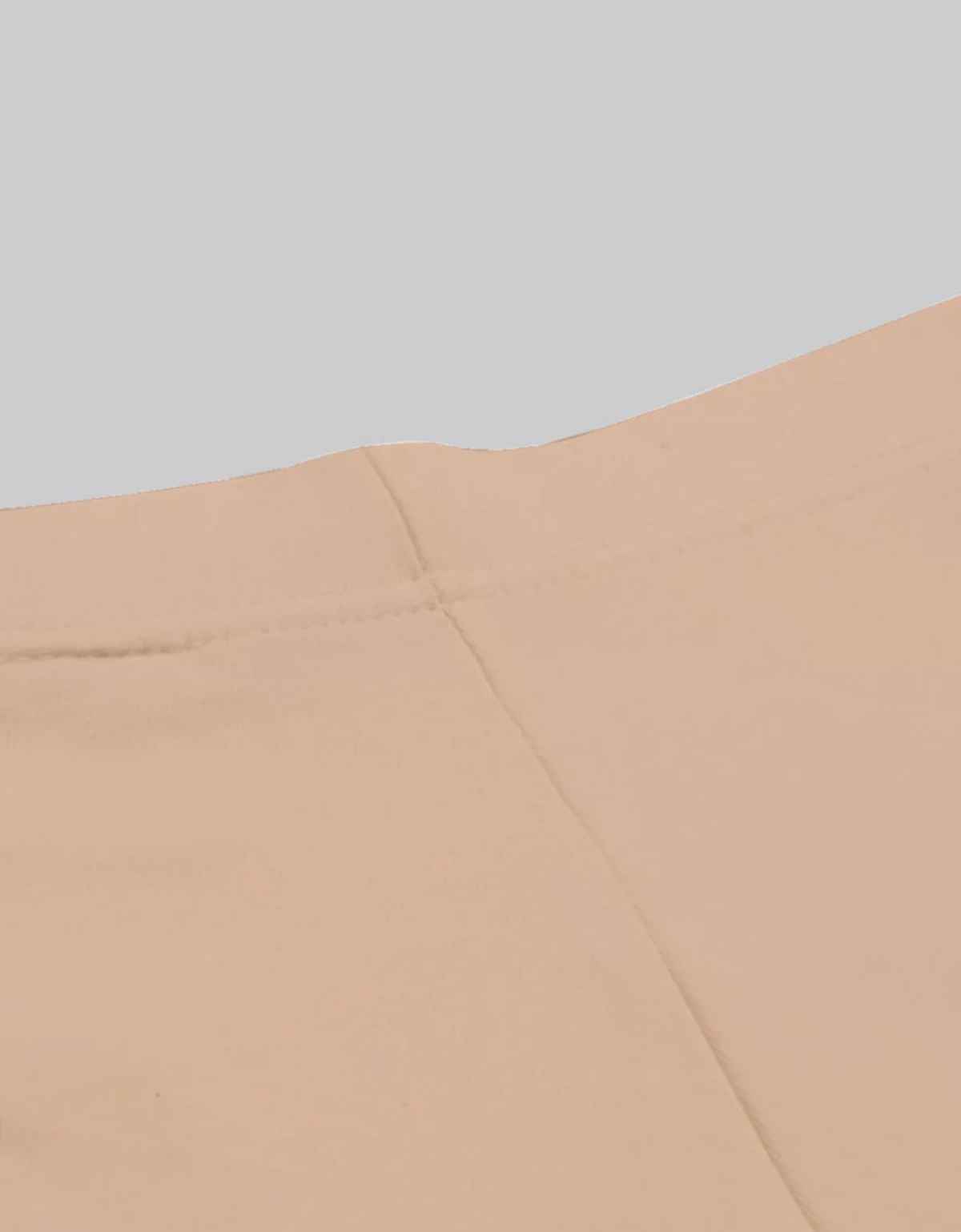 Juneberry Women's Solid Cotton Lycra Ankle Length Leggings | Beige - L