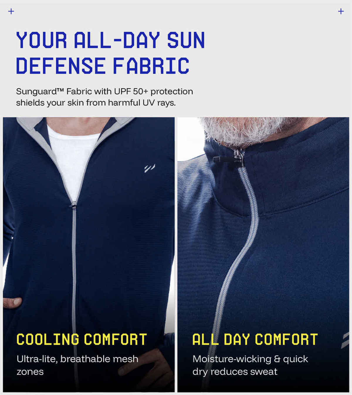 Blue Tyga Men's Sunscreen Jacket - Sje0001 | Navy | XXL