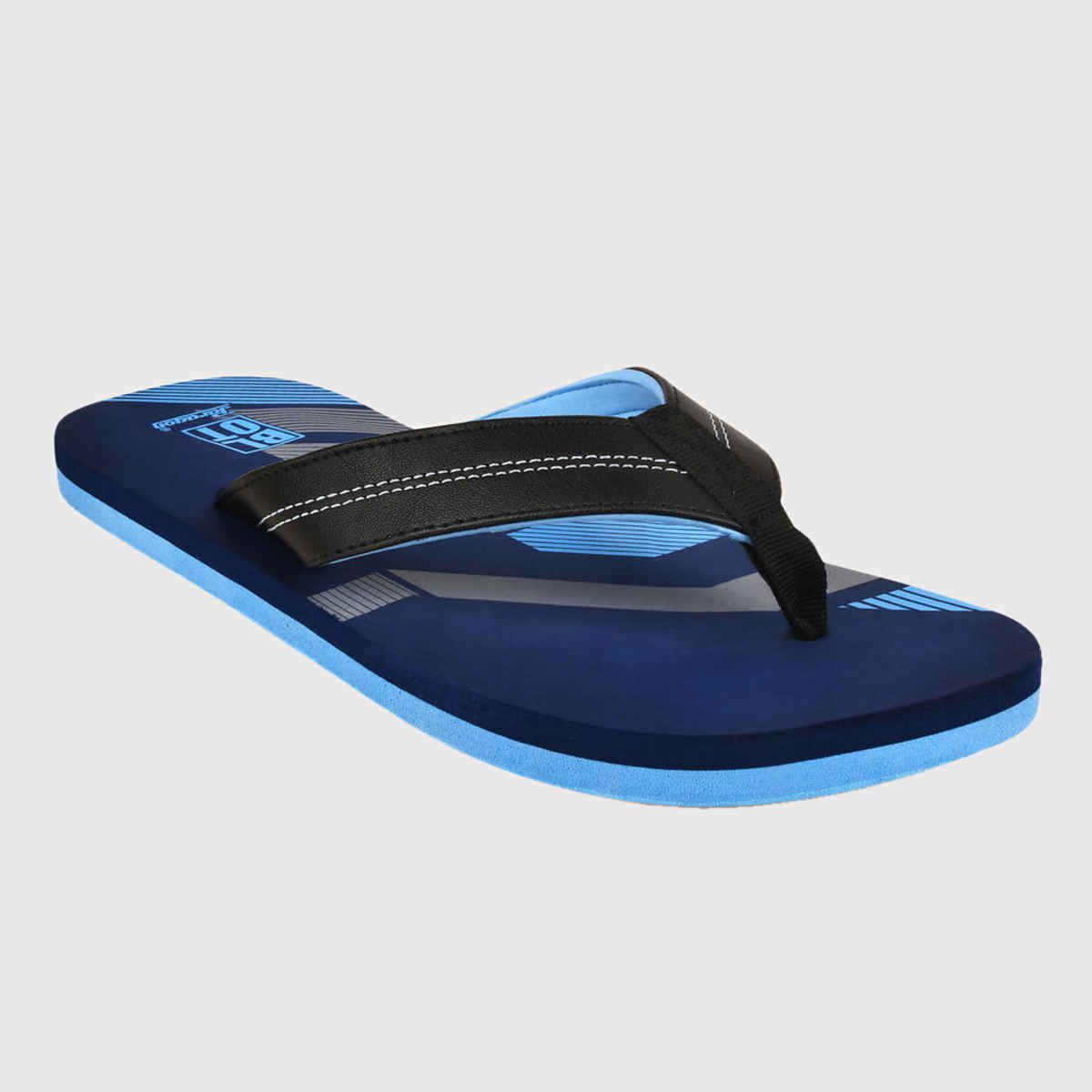 Paragon Men Printed Lightweight Rubber Thong Flipflops | Blue | UK 8