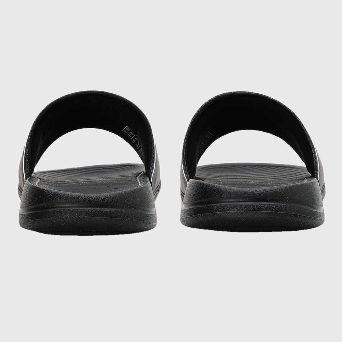 Puma Marine Unisex Slides | Black- White-Castlerock | Size - UK 6