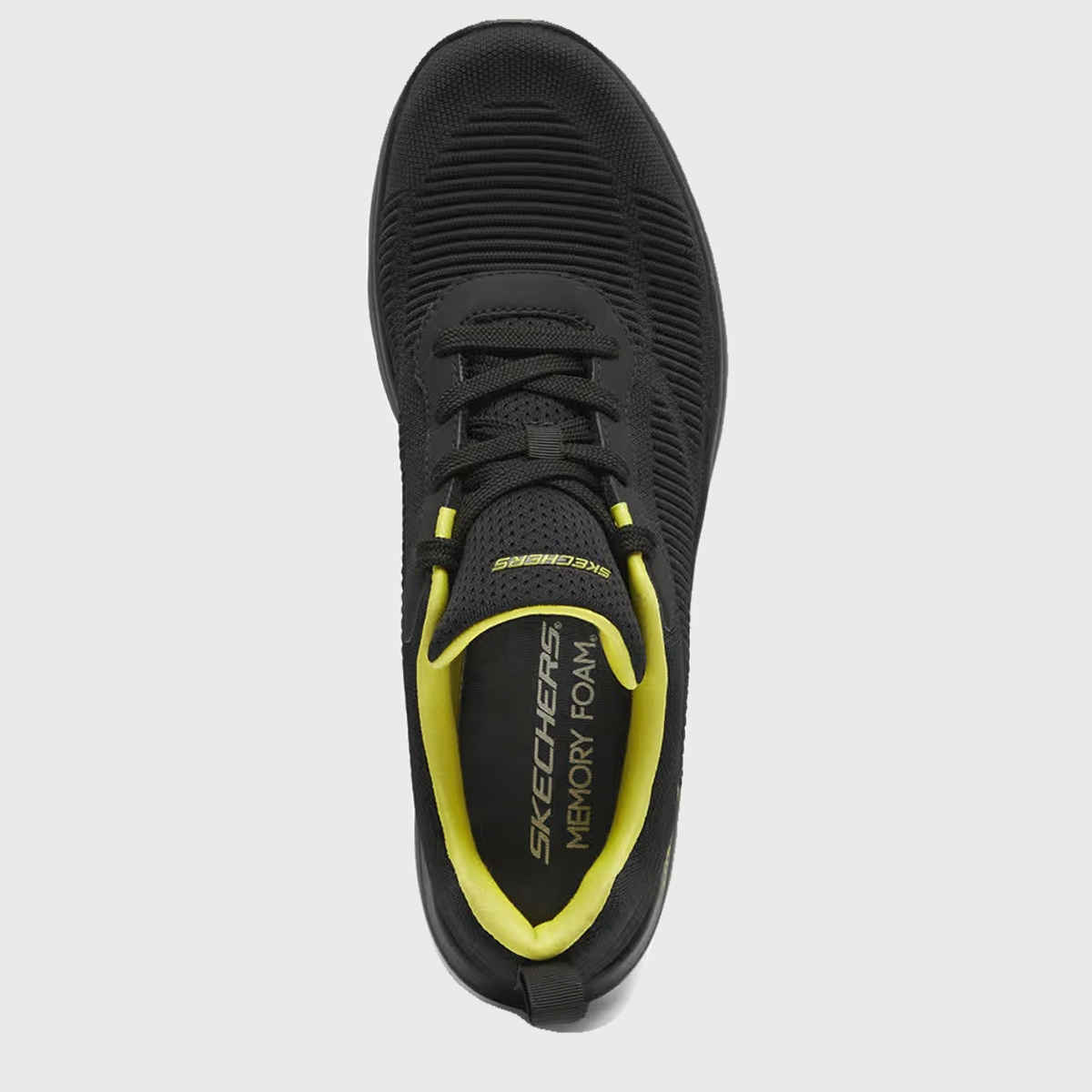 Skechers Men's DYNAMIGHT Casual Sneakers | Black Lime - UK 10