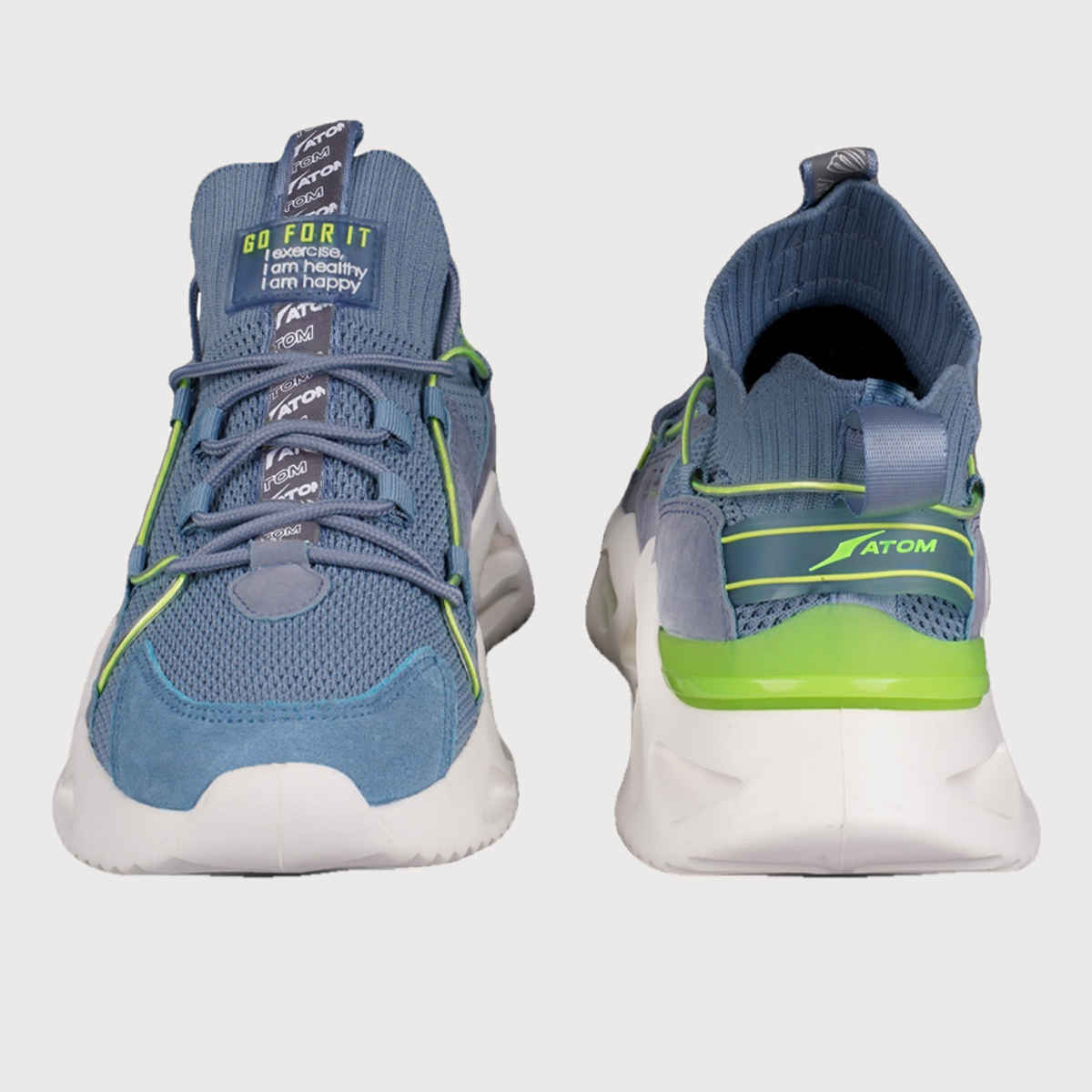 Atom Men's Casual Sneakers - UK 6 | Blue