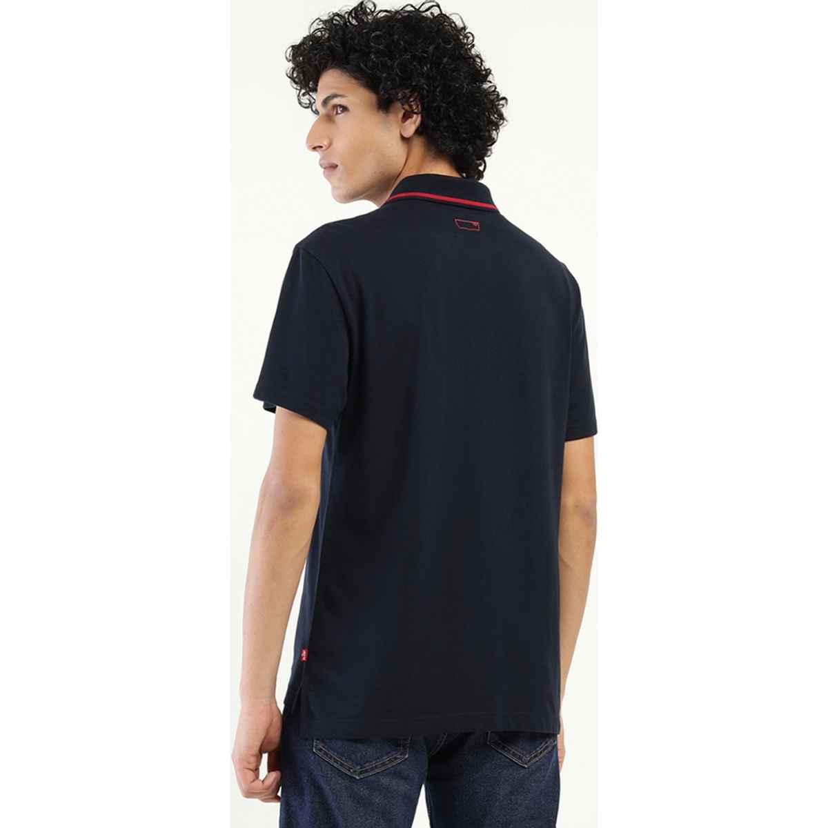 Levi's Men's 100% BCI Cotton Polo T-shirt | Navy Blue - XL