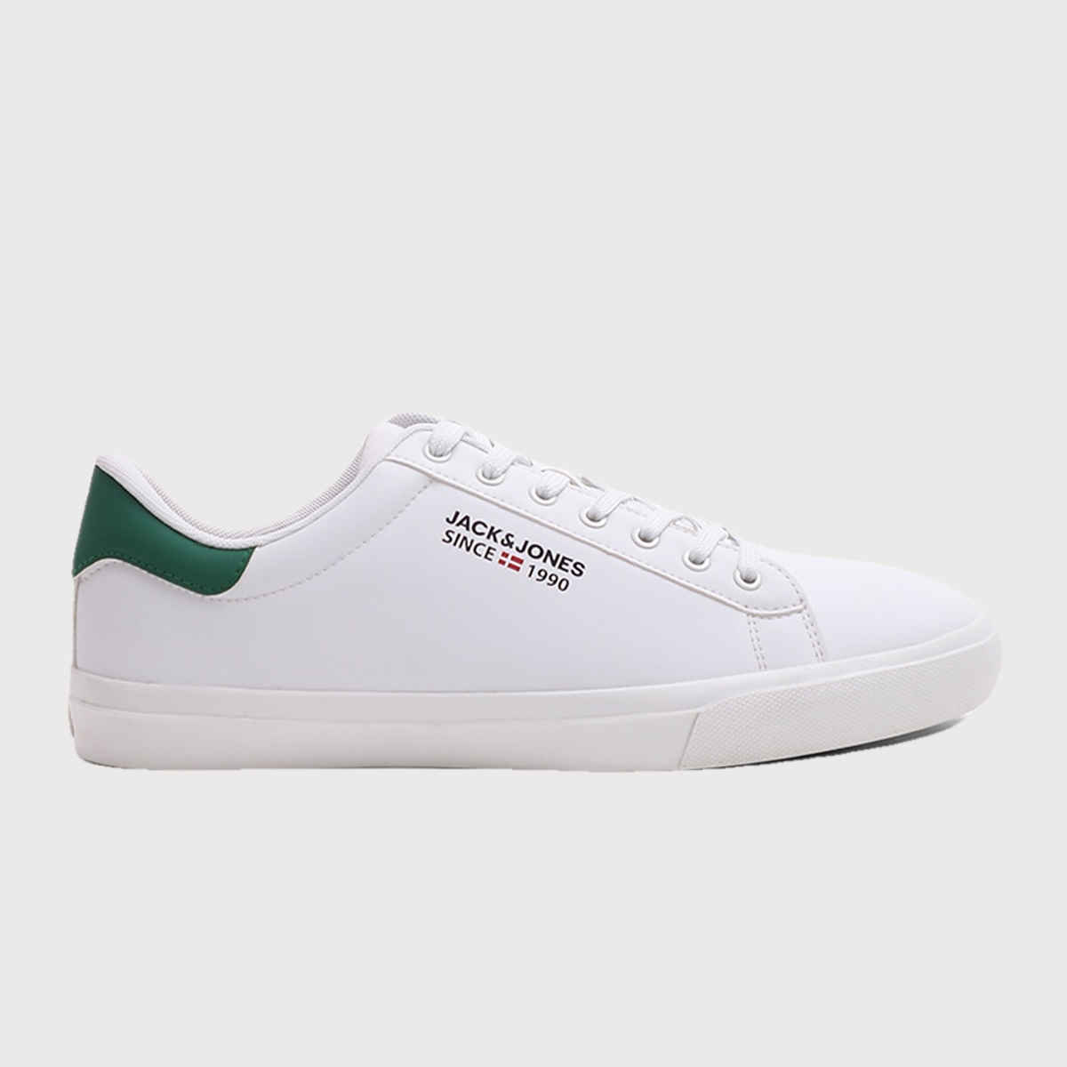Jack & Jones Men's White Polyurethane Casual Sneakers - 40