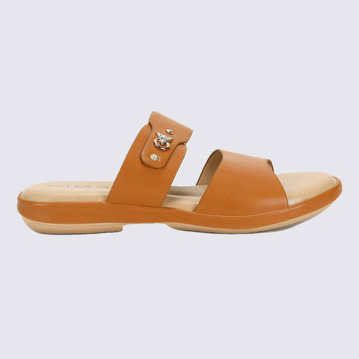 Paragon Women Stylish Lightweight Comfortable Flats Tan - 7