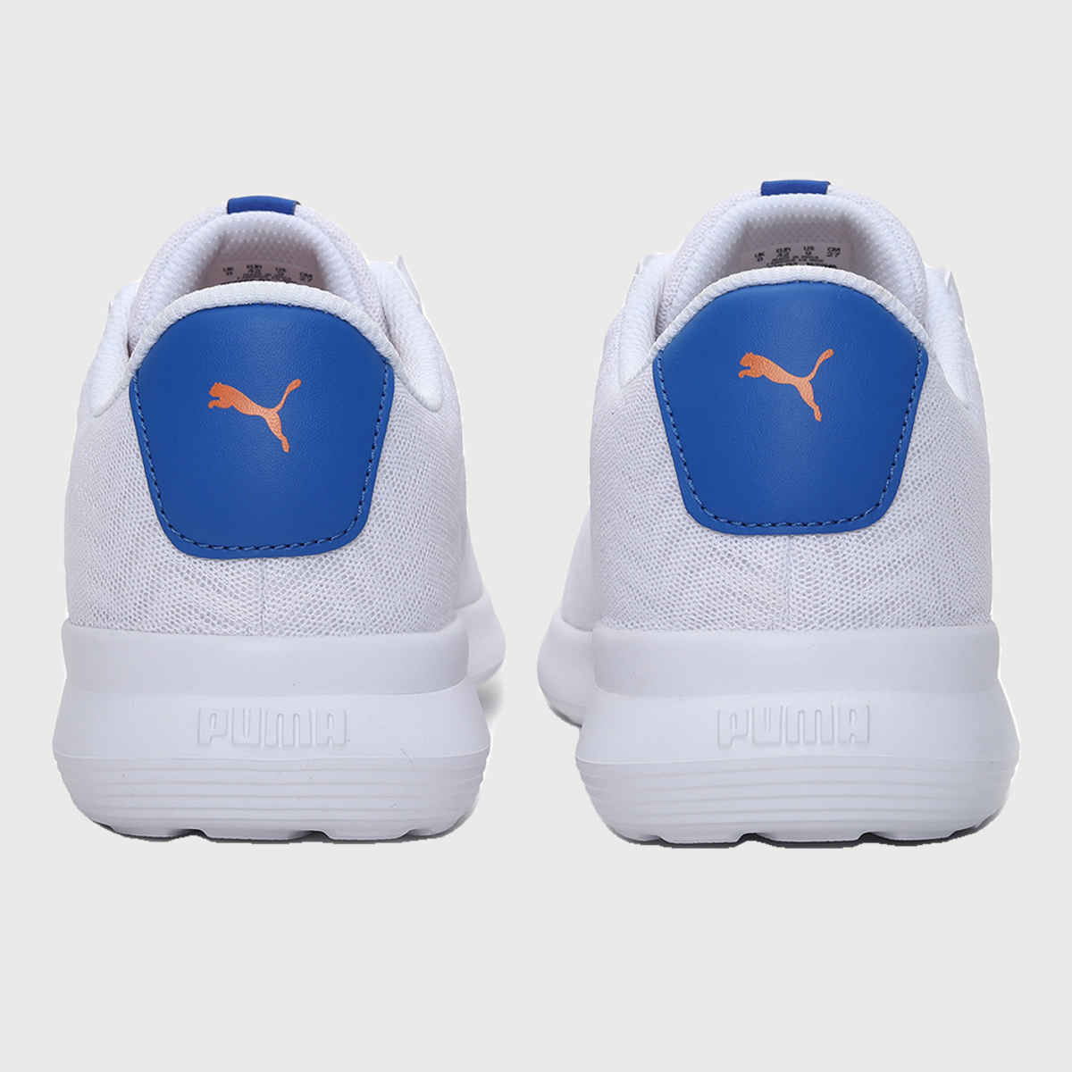 Puma Men's Glory Shoes | White, Victoria Blue and Vibrant Orange - UK 9
