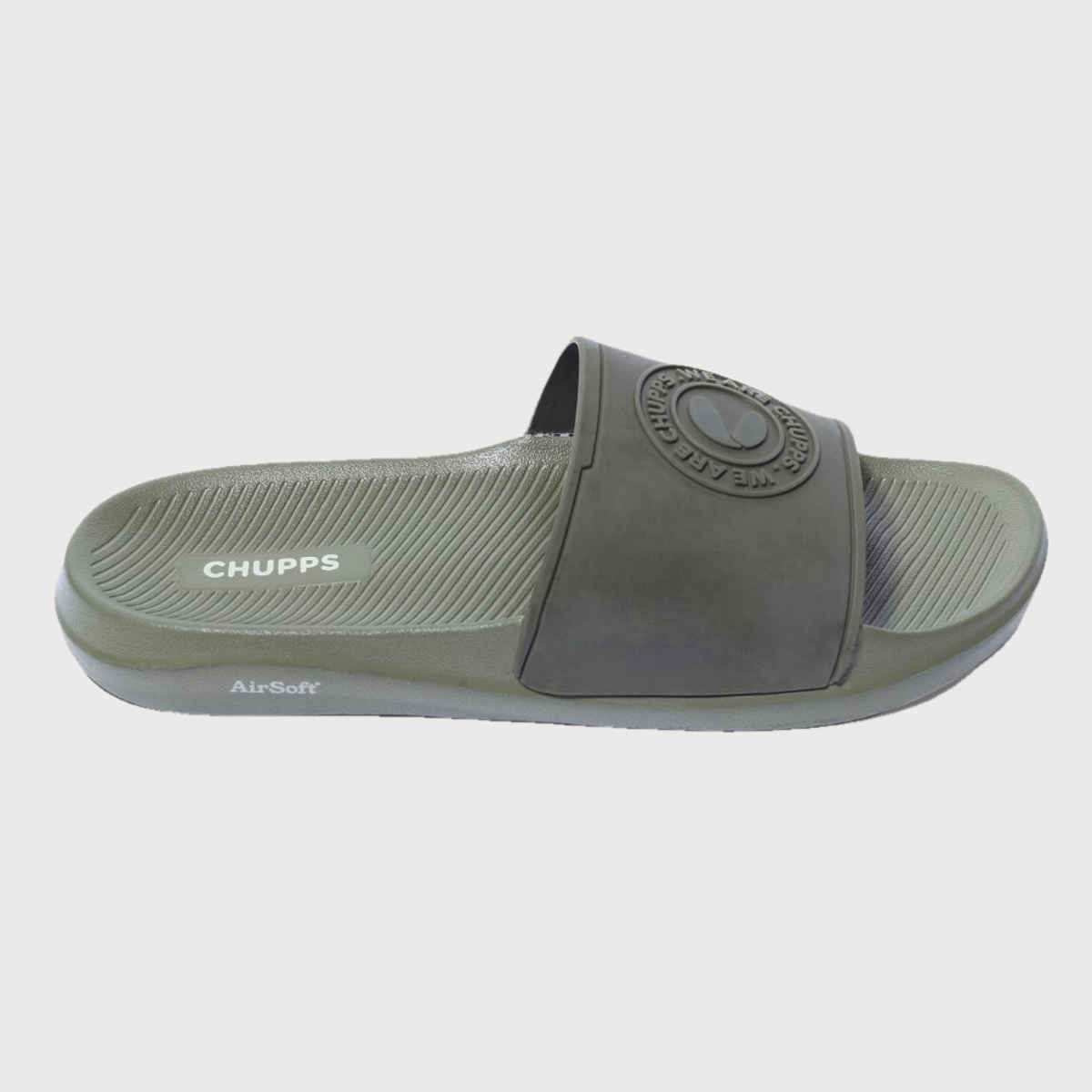 Chupps Tone Olive Men's Casual Slider - UK 6