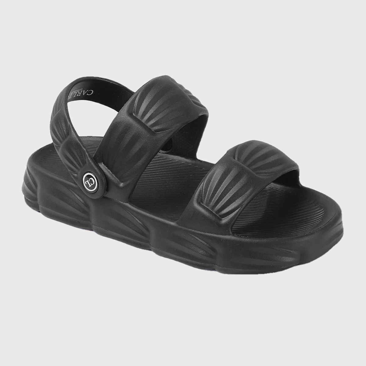 Carlton London Black Comfortable Women's Flip Flops | UK 6