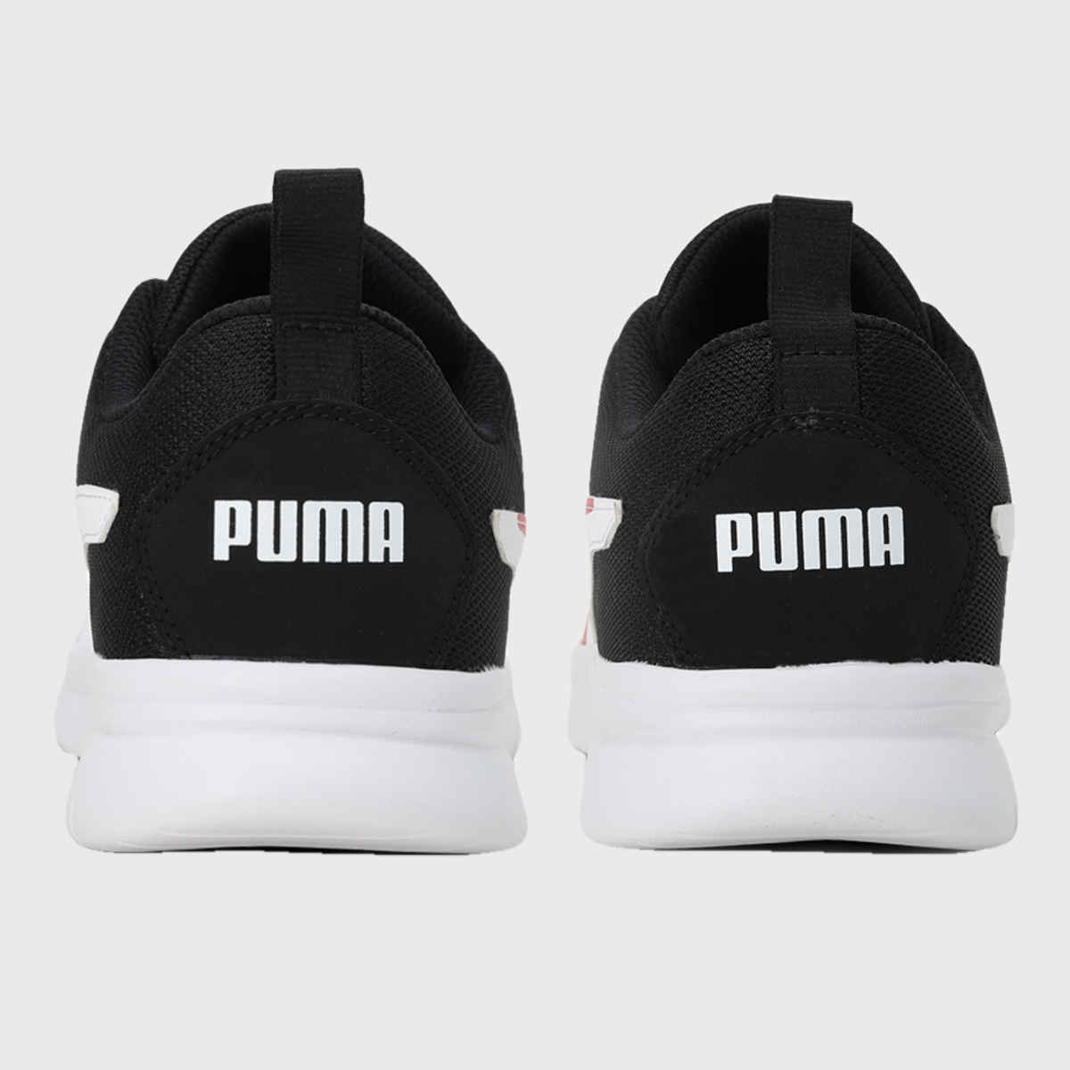 Puma Men's Supreme Comfort Running Shoes | Black, White and High Risk Red - UK 6