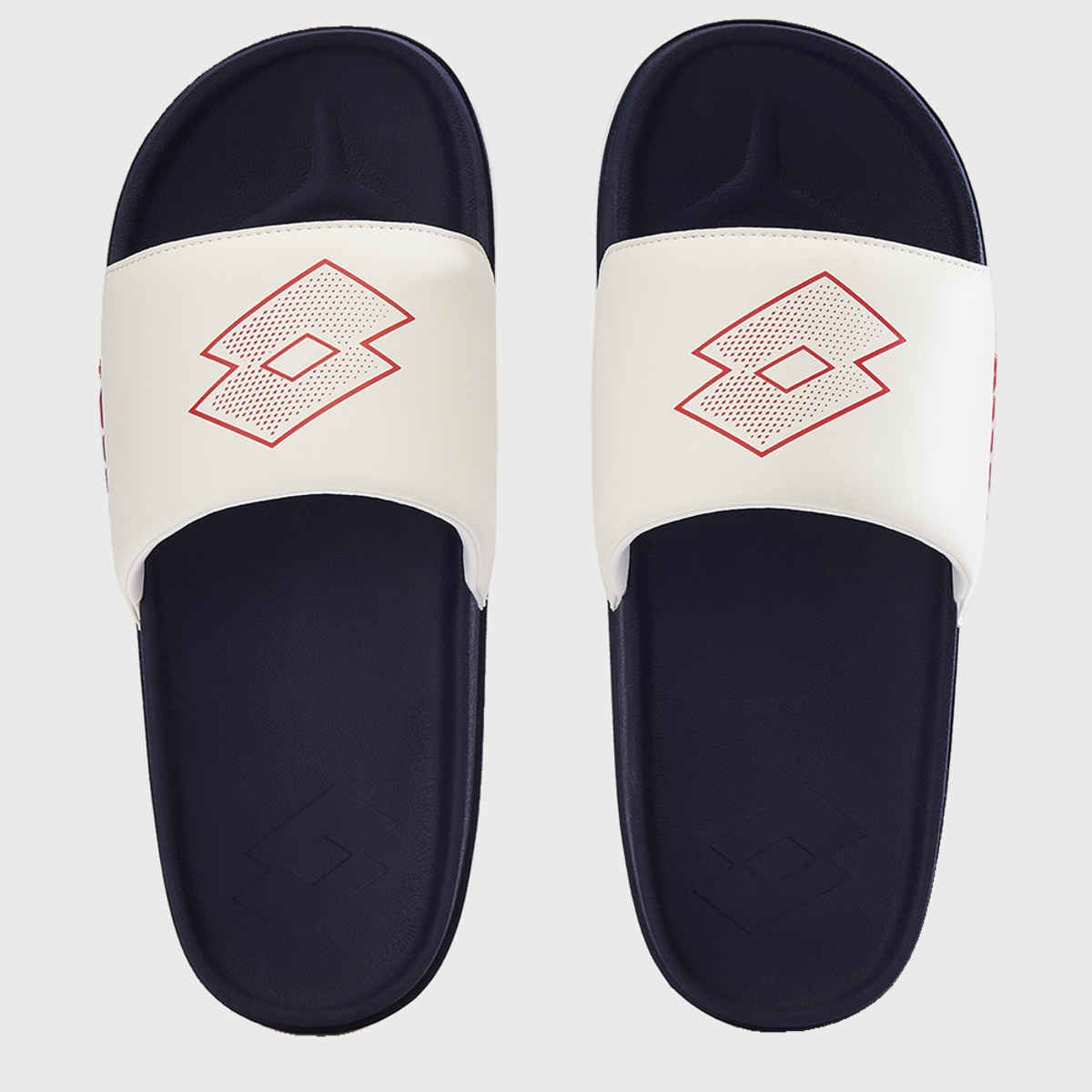 Lotto Men's Sliders Enduro Plus | Peacoat and White and Red - UK 7