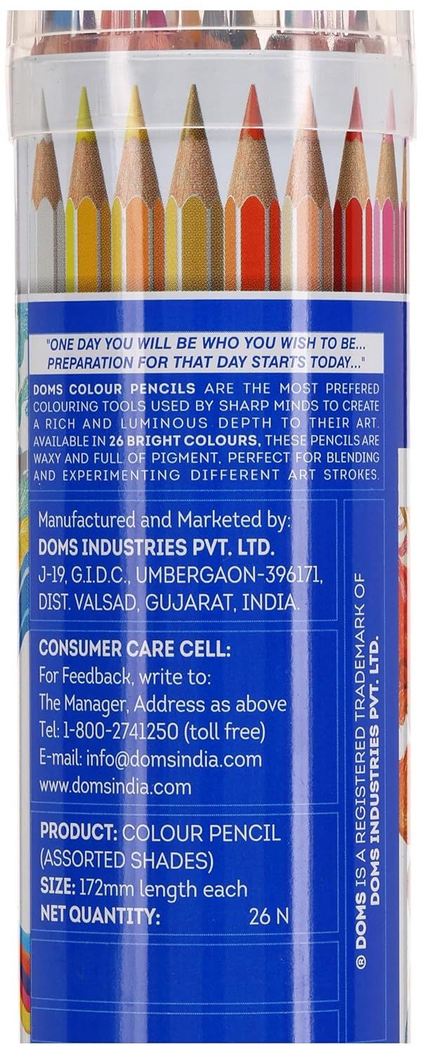 Doms Fsc 24 Round Tin Colour Pencil