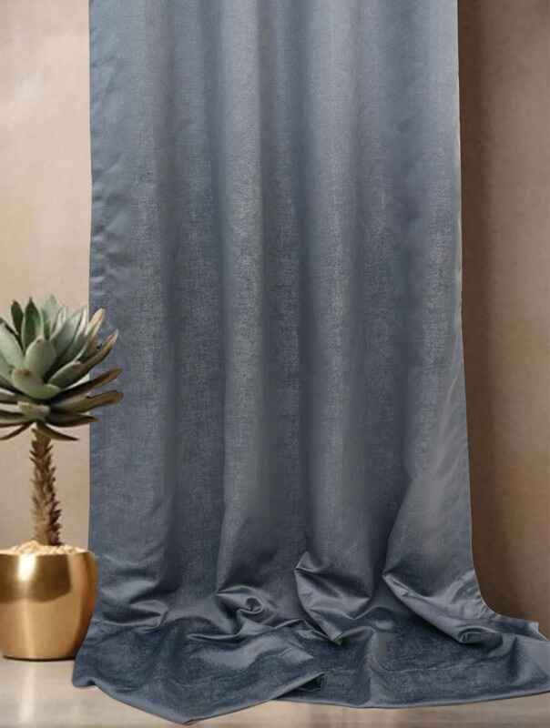 Florida Pearl 7 Feet Sheer Curtains for Living Room Bedroom Balcony Charcoal