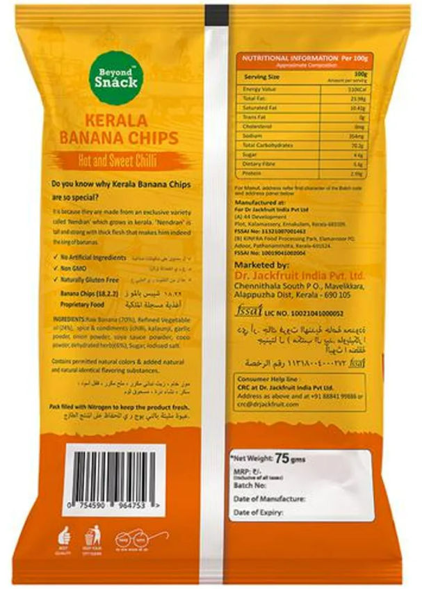 Beyond Snáck Kerala Banana Chips - Hot and Sweet Chilli