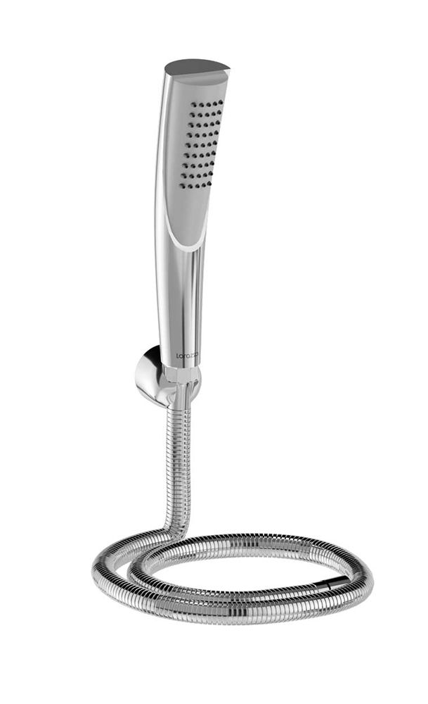 Lorazzo Spatular Hand Shower Set with 1.5 Meter Hose Pipe | SS 304) and Wall Hook