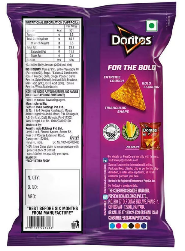 Doritos Nacho Chips - Sweet Chilli Flavour