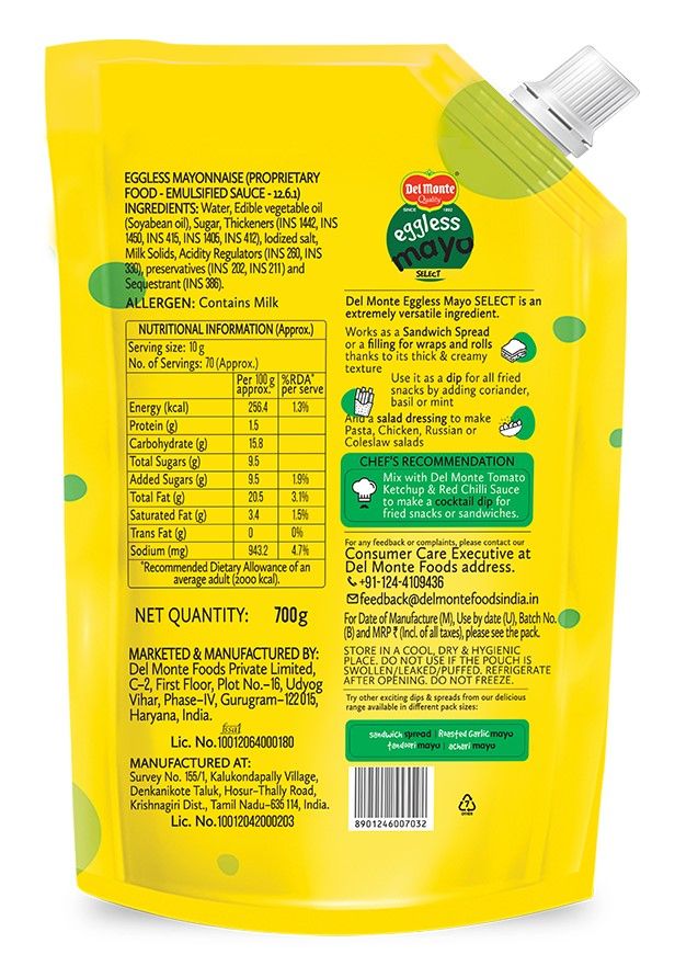 Del Monte Eggless Mayonaisse