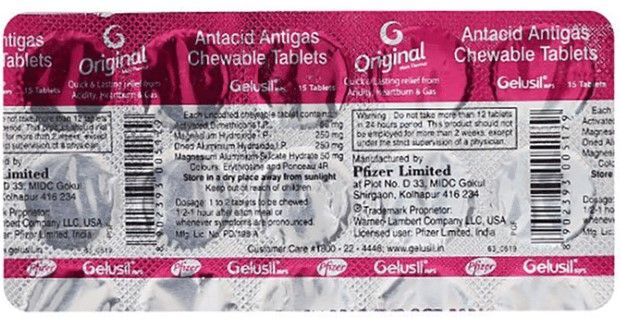Gelusil Mps Chewable Tablet Mint