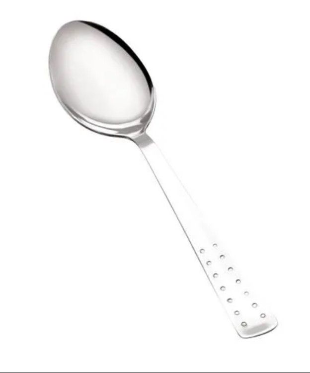Dott Stainless Steel Dotted Dessert Regular Spoon | 18 cm