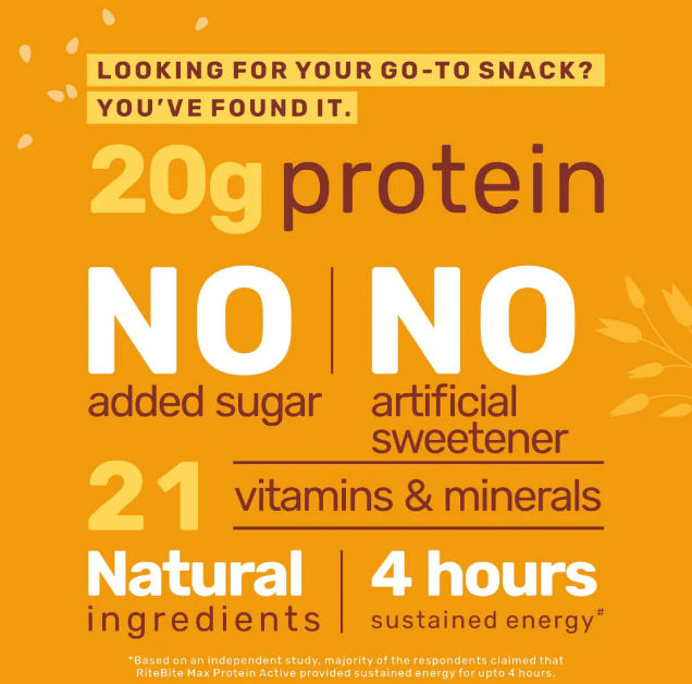 RiteBite Max Protein 20g Protein Bar Peanut Butter 70 g Combo